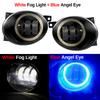 2 x LED-Nebelscheinwerfer mit Angel Eye Tagfahrlicht 9006 Auto Nebel Fahrlicht für Volkswagen VW Golf Jetta 6 Tiguan 5N Touran Beetle EOS Caddy