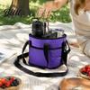 Stable Drink Caddy for Road Trips Beverage Pouch with Adjustable Strap Reusable Waterproof 4 Cup Carrier Heavy Duty Tray Cups Holder Foldable