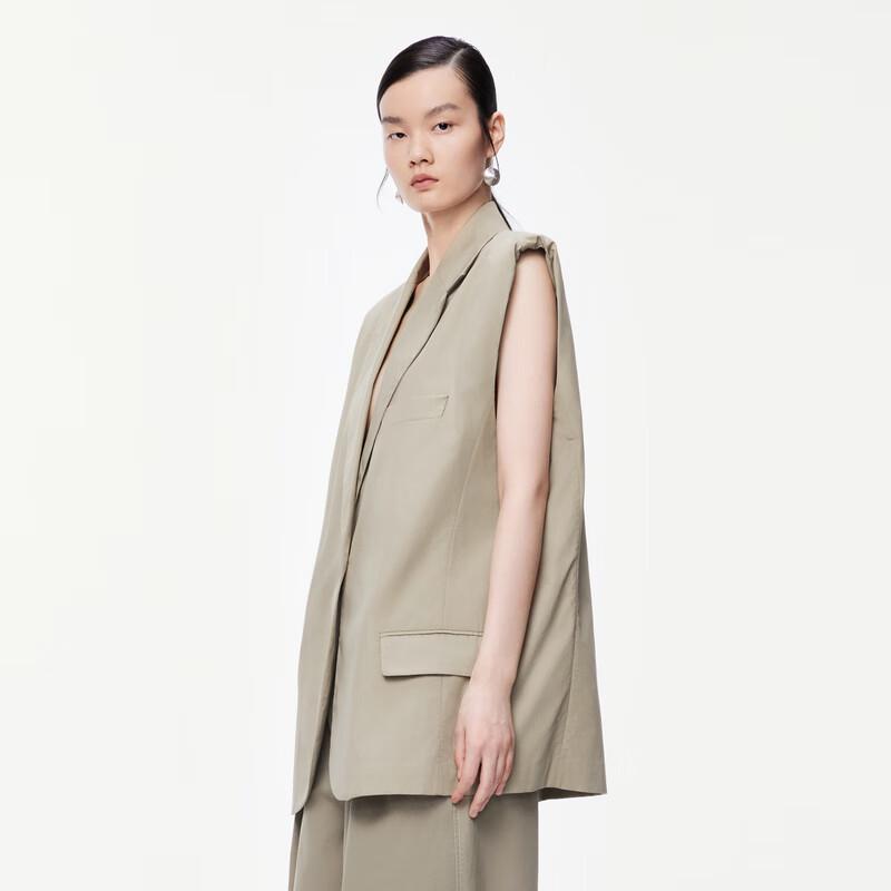 

JNBY Summer Lapel Collar Sleeveless Vest S