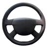Für VW Caddy 2003 2004 2005 2006 Caravelle 2003-2009 Transporter T5 2006 Innenraum Lenkrad Handgenäht Lederbezug