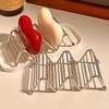 Stainless Steel Soap Box Creative Wave Shaped Soap Box Toilet Soap Storage Drain Rack Household Bathroom Storage Rack Soap Box