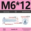 Galvanized M3 Phillips Flat Head Self-Tapping Wood Screws, High-Strength, Large Head