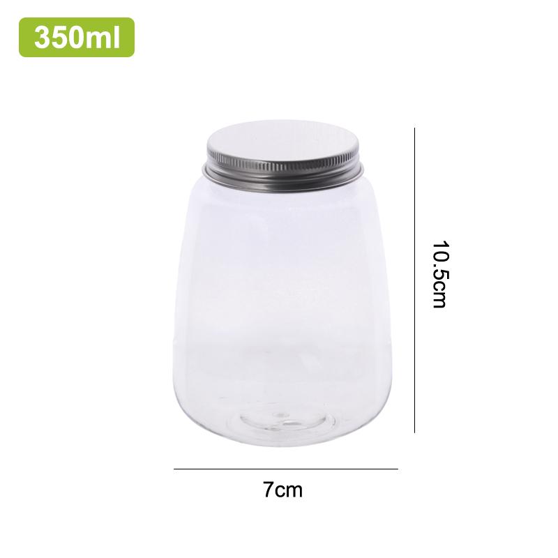 

1PC Plastic Milk Tea Drink Bottle Take Out Coffee Milk Tea Bar Supplies Mason Jars Drink Storage Containers For Food Party-HMA5