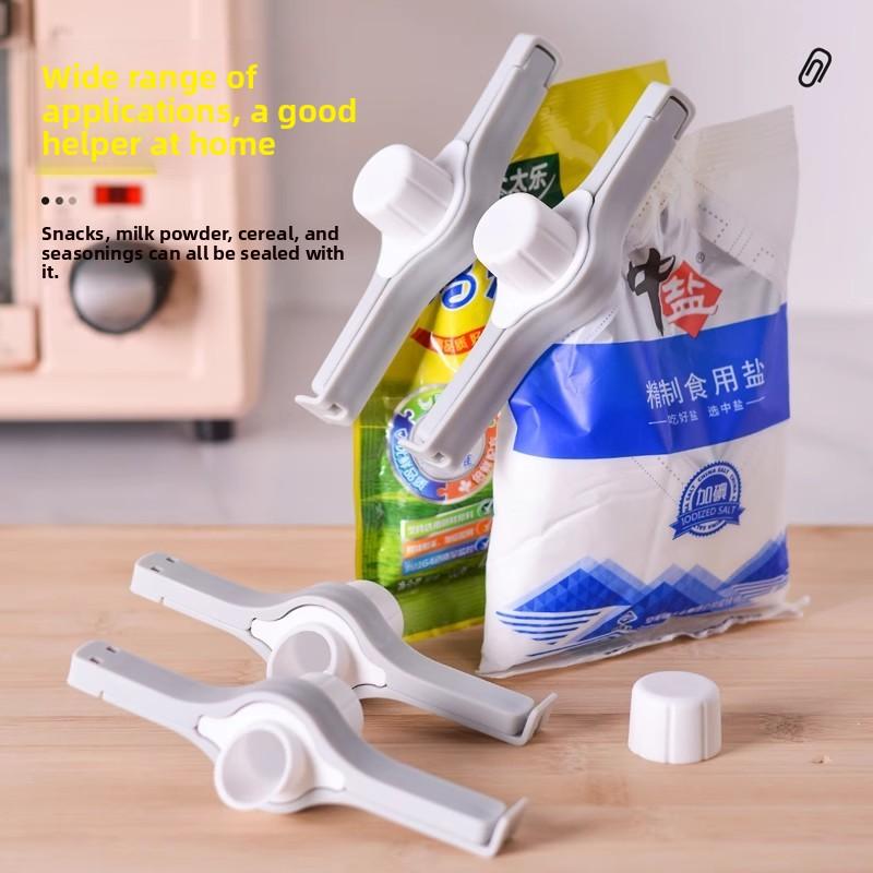 Sealed Discharge Nozzle Sealing Clamp, Kitchen Seasoning Preservation and Moisture-proof Clamp, Snack Food Plastic Bag, Milk Powder Clamp