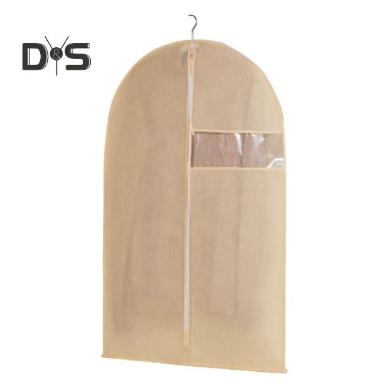 Garment Bag Dustproof Clothing Cover with Transparent Window Zipper Closure Closet Organizer Coat Suit Dress Hanging Bag