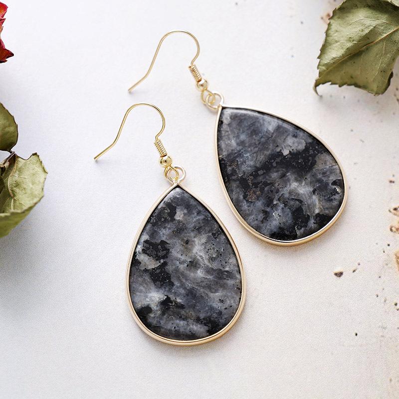 Bohemian Simple Water Drop Crystal Pendant Earrings Earrings Fashion Jewelry