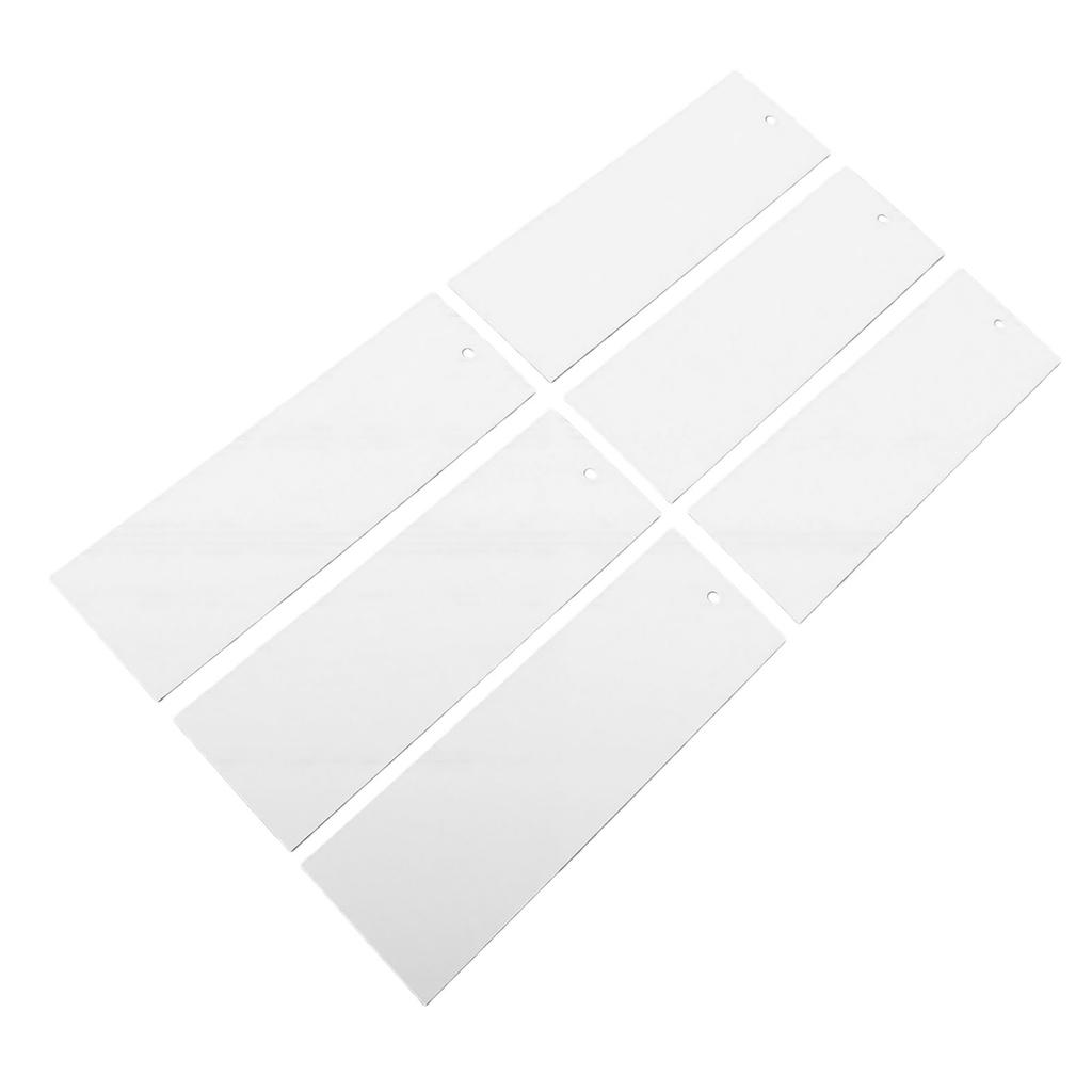 50pcs Watercolor Paper Blank Bookmarks with Tassels Holes Paintable Reusable Blank Book Page Markers for Birthday