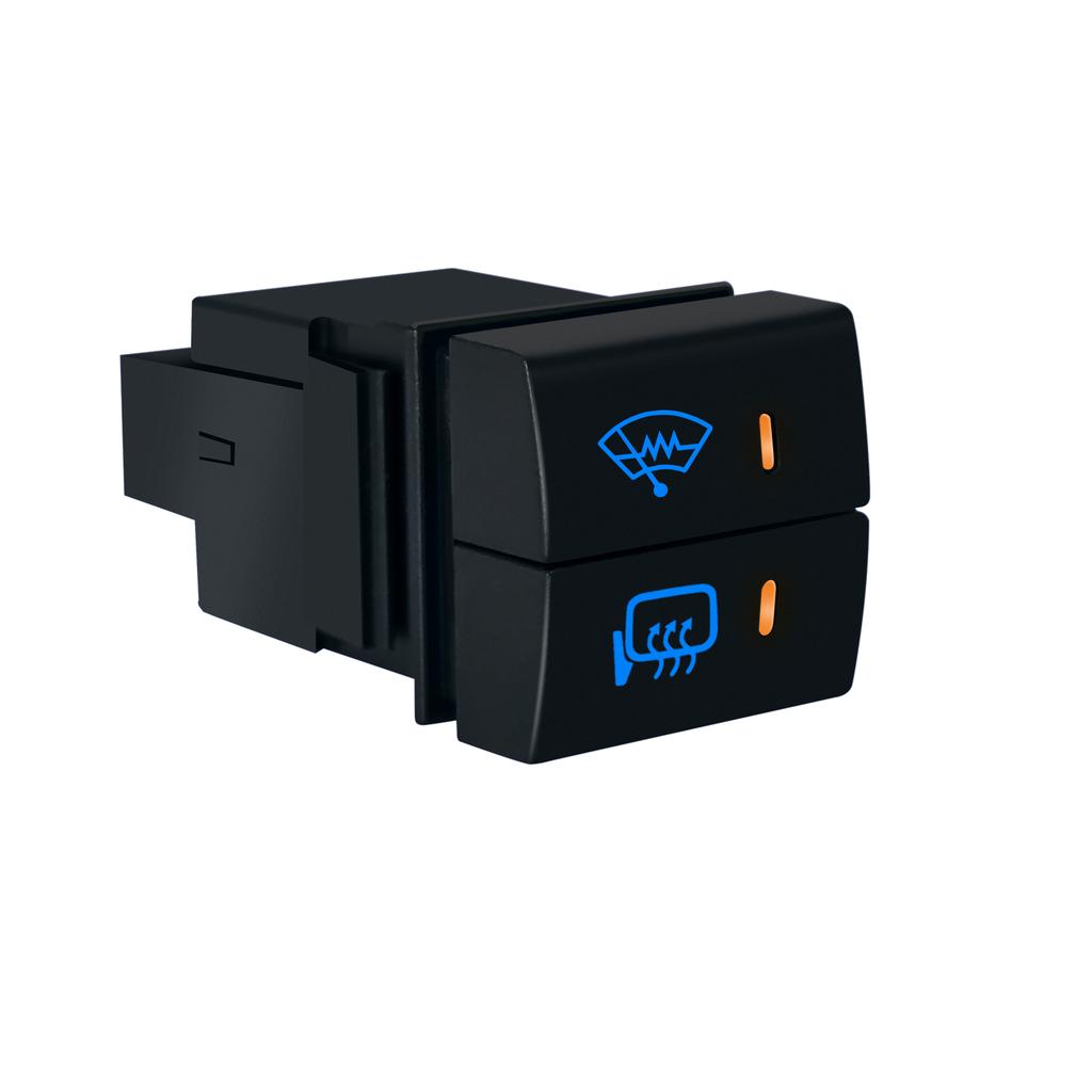 12V Led Dual Push Button Switch Front Rear Fog Lights Power Charger For Toyota Prado Hiace LandCruiser RAV4 Camry Corolla