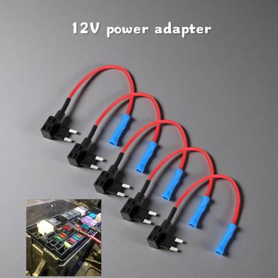 5Pcs Add-a-Circuit Adapter APM Tap Mini Blade Micro 12V Car Fuse Box Holder Auto Motri Insurance ATM Adapter Fuses4