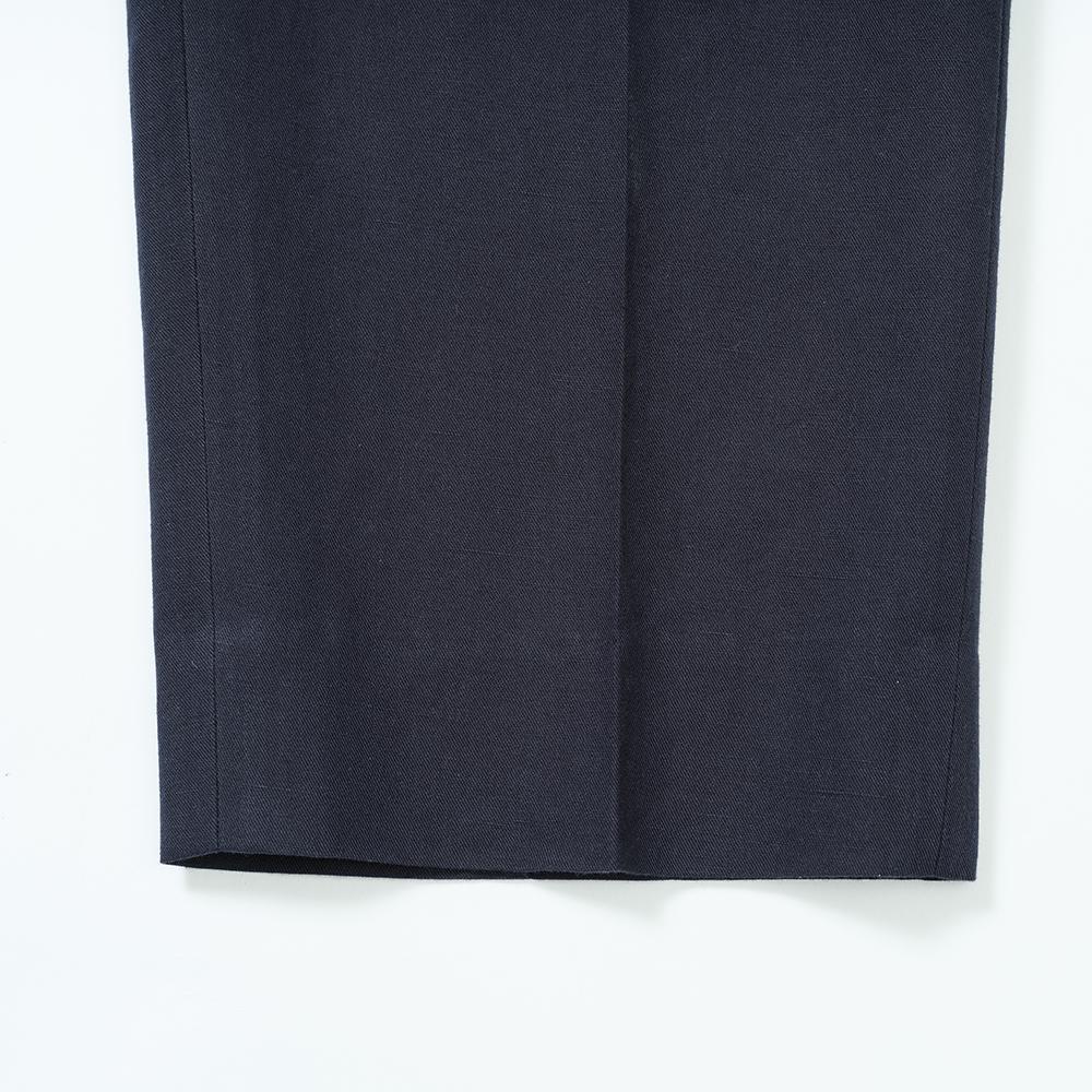EDWARDMAX Linen & Cotton Elastic Waist Pants (Nv)