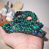 Simulated Eye 3D Printed Snake Sparkling Snake Baby 3D Printed Diceratops Snake Laser Rotatable 3D Articulated Snake Toys