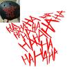 4pcs Joker Hahaha Car Stickers Helmet Reflective Decor Automobile Motorcycle Reflective English Sticker Waterproof Sticker Vinyl