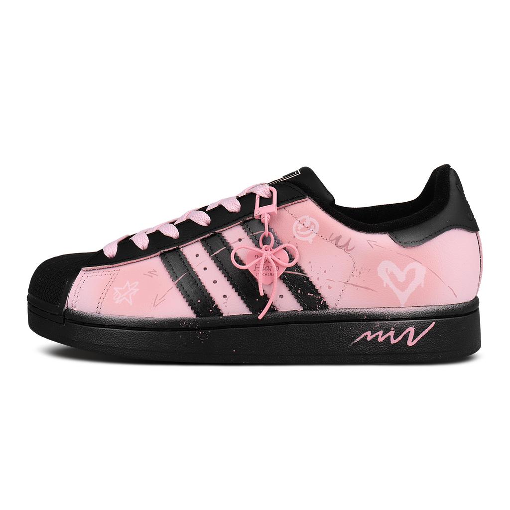 adidas Originals SUPERSTAR Abrasion Resistant Abrasion Resistant Low Top Skateboard Shoes Women's Pink EG4959(Team1065-)