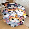 1PC Cat Wallpaper Automatic Open/Close Umbrella Compact Folding Umbrella with 8-Rib Shaft Lightweight Esign, Fashion Lovers1258A