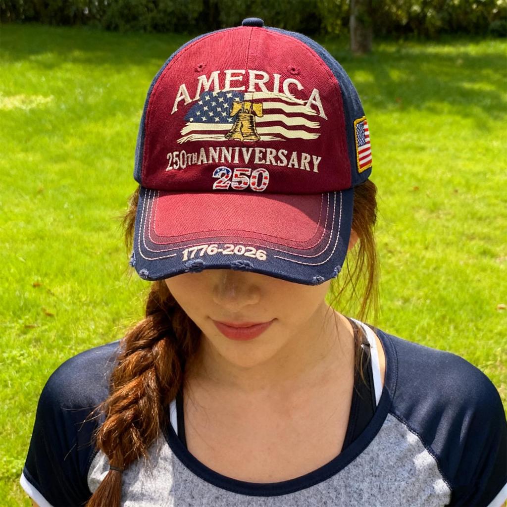 American 250th Anniversary Commemorative Hat Baseball Cap Embroidered Baseball Cap