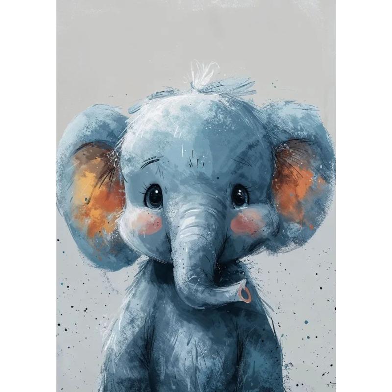 Funny Cute Smile Animals Kitten Koala Fox Lamb Posters Canvas Printing Vintage Wall Art Picture for Living Room Home Decor Gifts