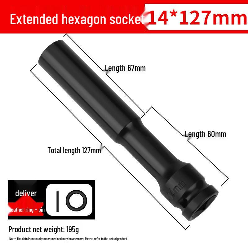 Ultra-Thin Long Thin-Wall Impact Socket Wrench for Motorcycle & Electric Vehicle Repair
