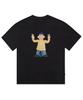Fun Cartoon Character Print Pattern T-shirt Fashion Trend Short Sleeve Crew Neck Casual Loose Street Wear Unisex Sports T-shirt