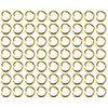 100pcs Gold Keychain Rings Metal Split Key Rings Chains Parts with Open Jump Rings for DIY Crafts Jewelry Making
