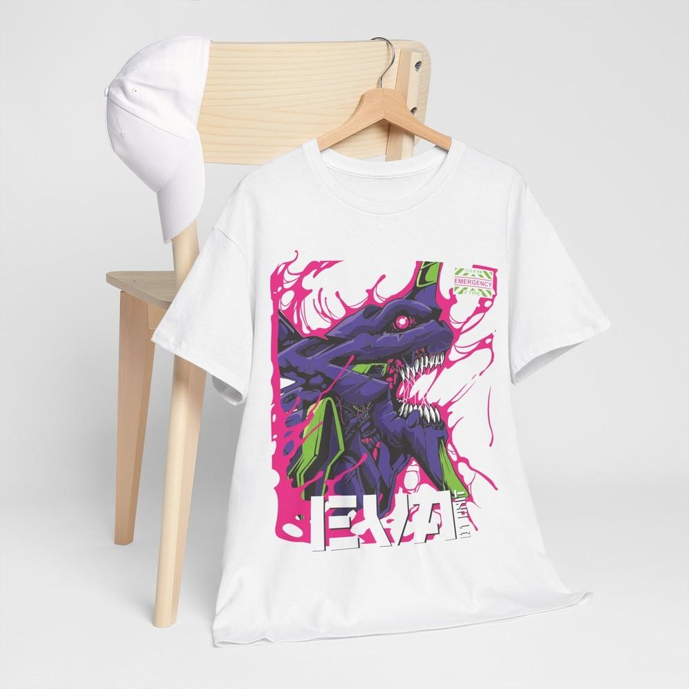 Tshirt Neon Genesis Evangelion Shinj Asuka Eva Unit 01 Anime Mecha 90s Japan