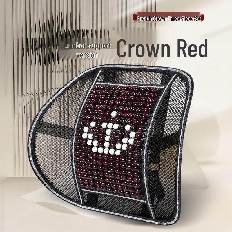 Sommer Bilseteputesett - Pustende, Ventilert, Design med treperler, 3 deler for komfortabel kjøring