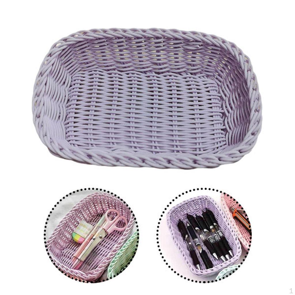 Hand -woven Shelf Baskets Organize Important Sundies Storage Basket
