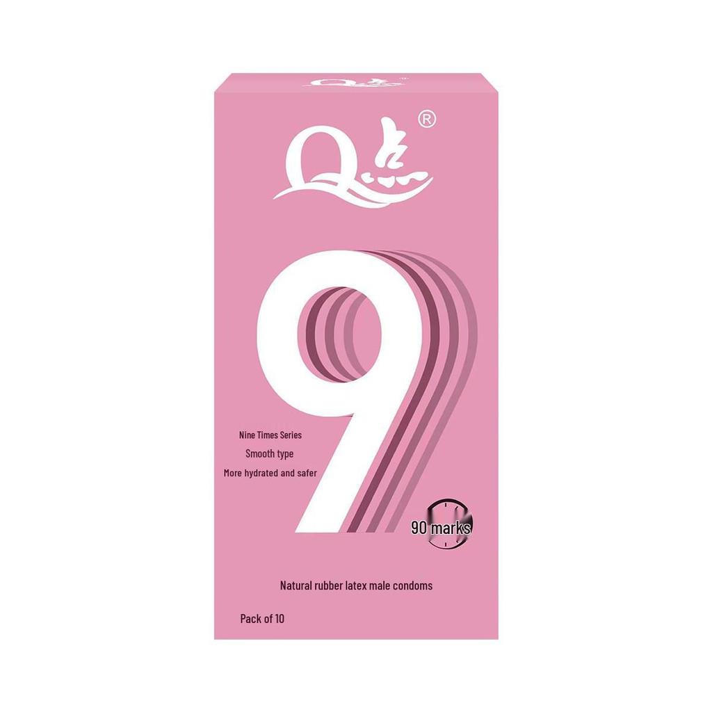 Q-point 001 Ultra tenké Kondómy s veľkými časticami Kyseliny hyalurónovej s dlhotrvajúcim účinkom
