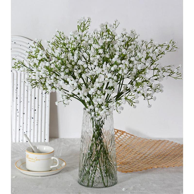 5/10Pcs Artificial Flowers Bouquet Plastic Gypsophila Fake Flower for Wedding Centerpieces Babys Breath Party Home Room Decor