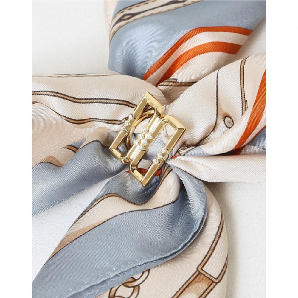 Daks Blue Dd Chain Scarf   Ring Set Dcsc6f703b1