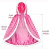 Princess Aurora Kids Cape Set for Girls Role Play Costume 5-7 Years Pink Hooded with Accessories