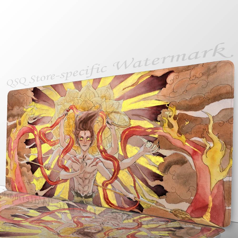 Nezha Movie Animation Mousepad Mouse Mat Desk Mat With Pad Gaming Accessories Prime Gaming XXL Keyboard Pad Padding Mat