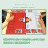 Full-Size Card Game Play Mat for Two Players, Rubber Play Mat, Non-Slip, Storage Bag Included, 60x60cm (Red/White)