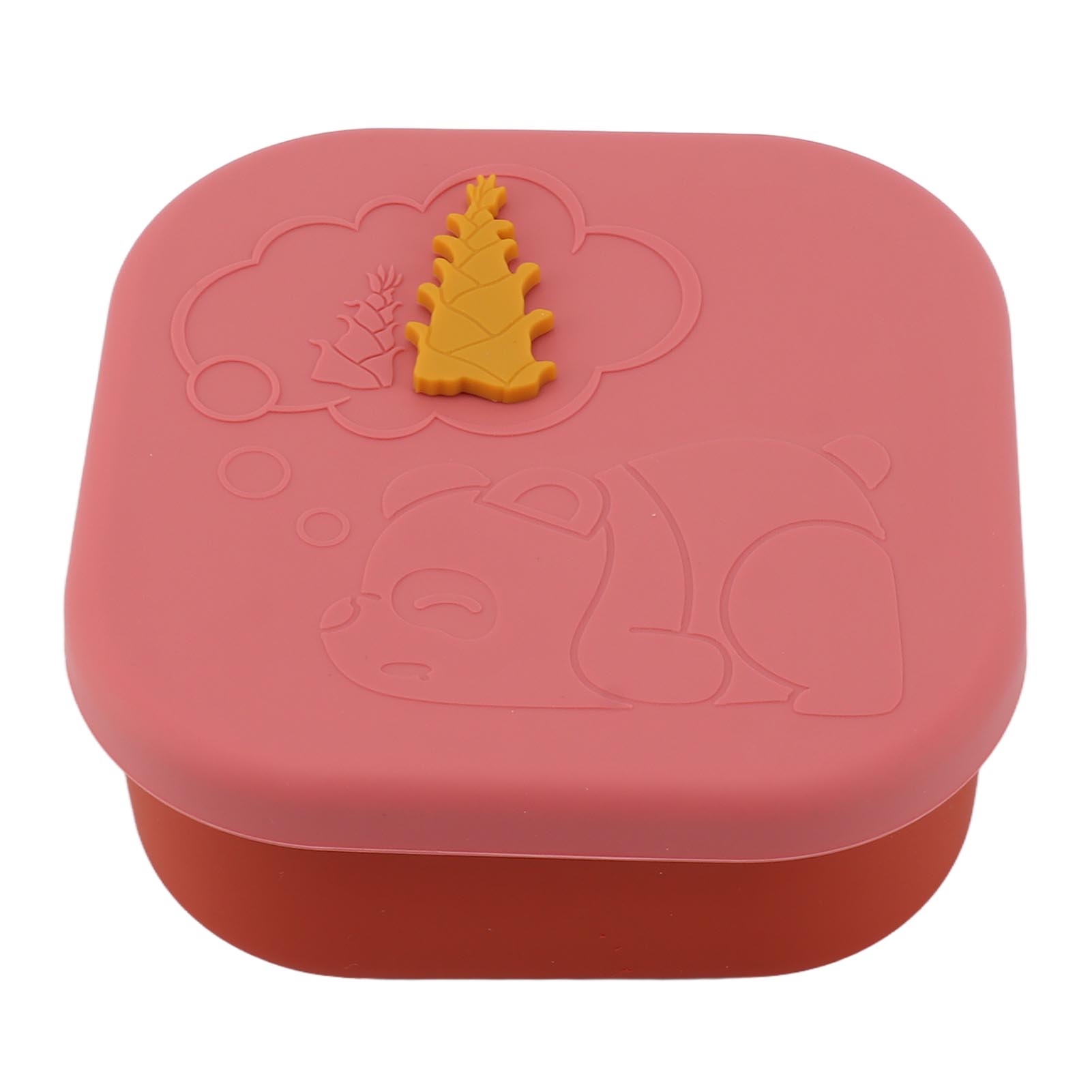 Силиконовый ланч-бокс контейнеры для хранения продуктов в холодильнике портативный герметичный ланч-бокс без запаха для офиса улицы розовый 990₽