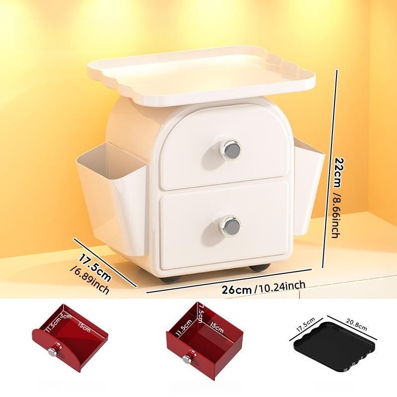 Schreibtisch-Aufbewahrungsbox kreativer Schubladenschrank Oberfläche des Schminktisches Aufbewahrungsbox für Kosmetik- und Hautpflegeprodukte