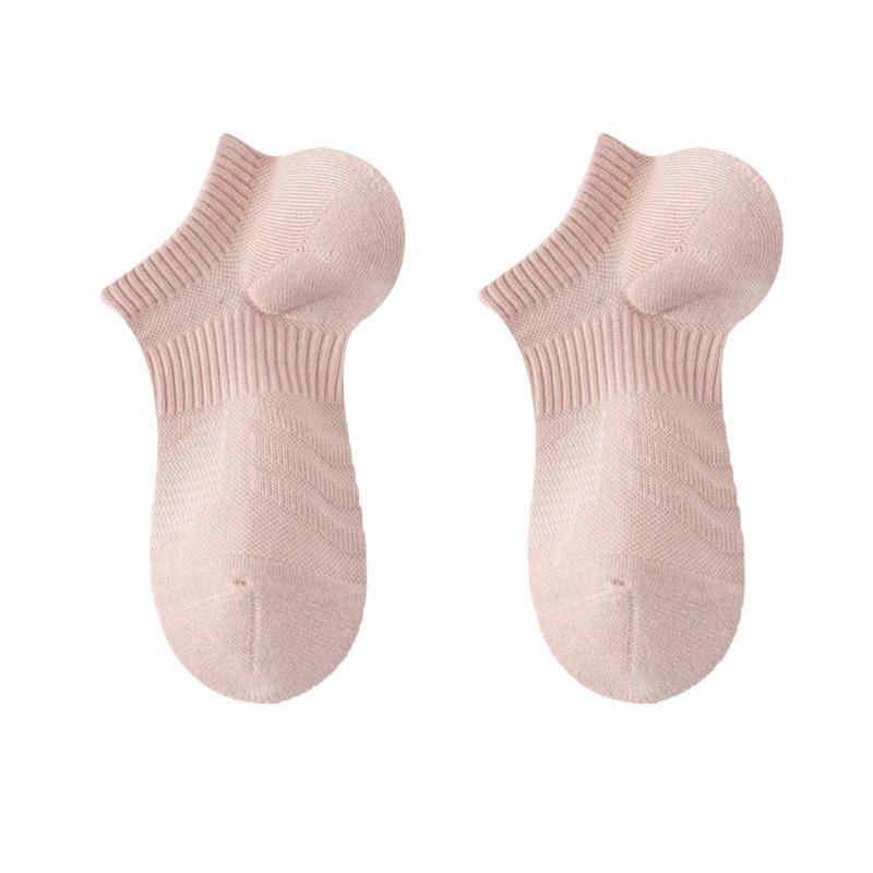 Women's Spring and Summer New Hair Ring All Kinds of Antibacterial Deodorant Mesh Sports Boneless Boat Socks