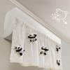 1Pc INS Cute Plush Doll Deco Windbreak Curtain for Air Conditioner Summer Cover Prevent Direct Blowing Cloth Bedroom Decoration