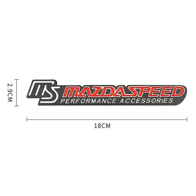 

3D Metal Styling Car Badge MS Speed Decal Emblem Car Stickers For MS Cx 4 Cx 5 Cx 8 Atenza Mx 5 Rf Auto Accessories червоний