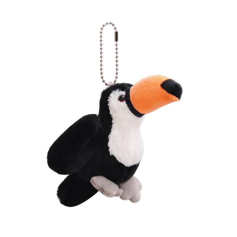12Cm Simulated Pelican Swan Plush Toy White Headed Weng Doll Toucan Pendant Small Doll Backpack Pendant Cute Gift