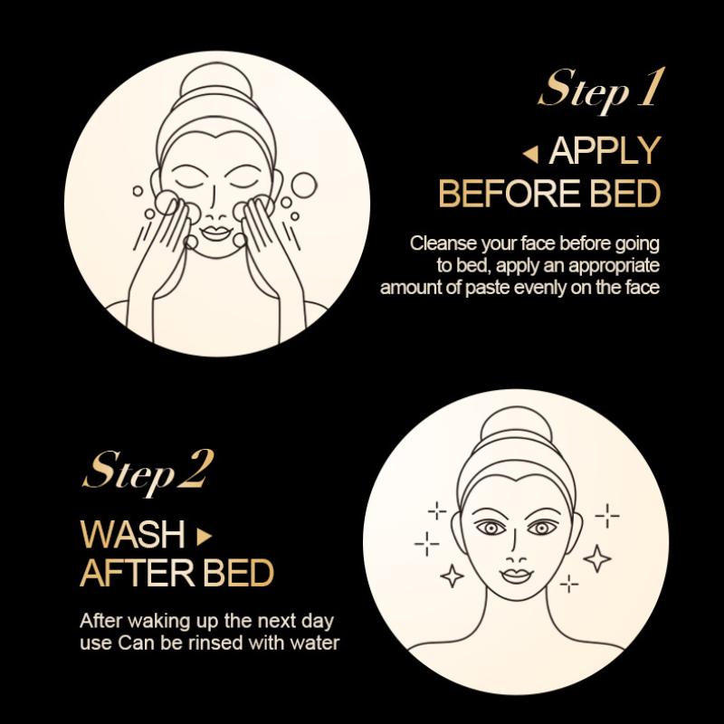 Zlatá maska SADOER Spací maska 120g Bezoplachová Aplikovat