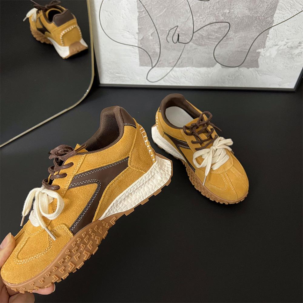 Damen klobige Schuhe Frühling Sommer atmungsaktives Mesh bequem erhöhen Höhe Schuhe trendig vielseitig lässig Plateau Sportschuhe
