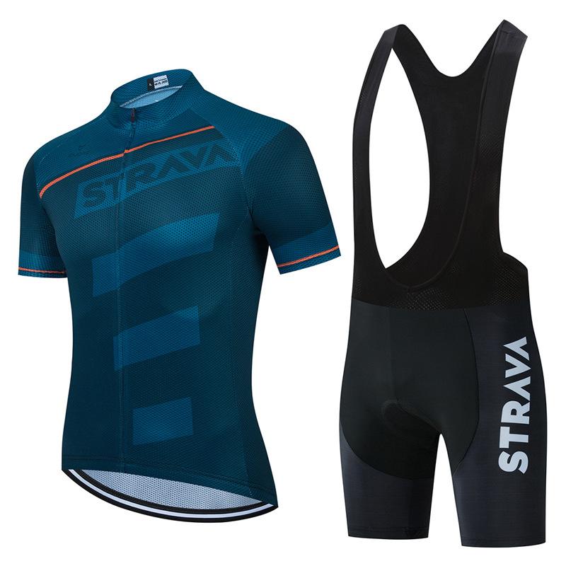 Summer Men's Cycling Clothes Cycling Clothes Breathable Short-sleeved Suits Elastic and Comfortable Mountain Bike Clothes.