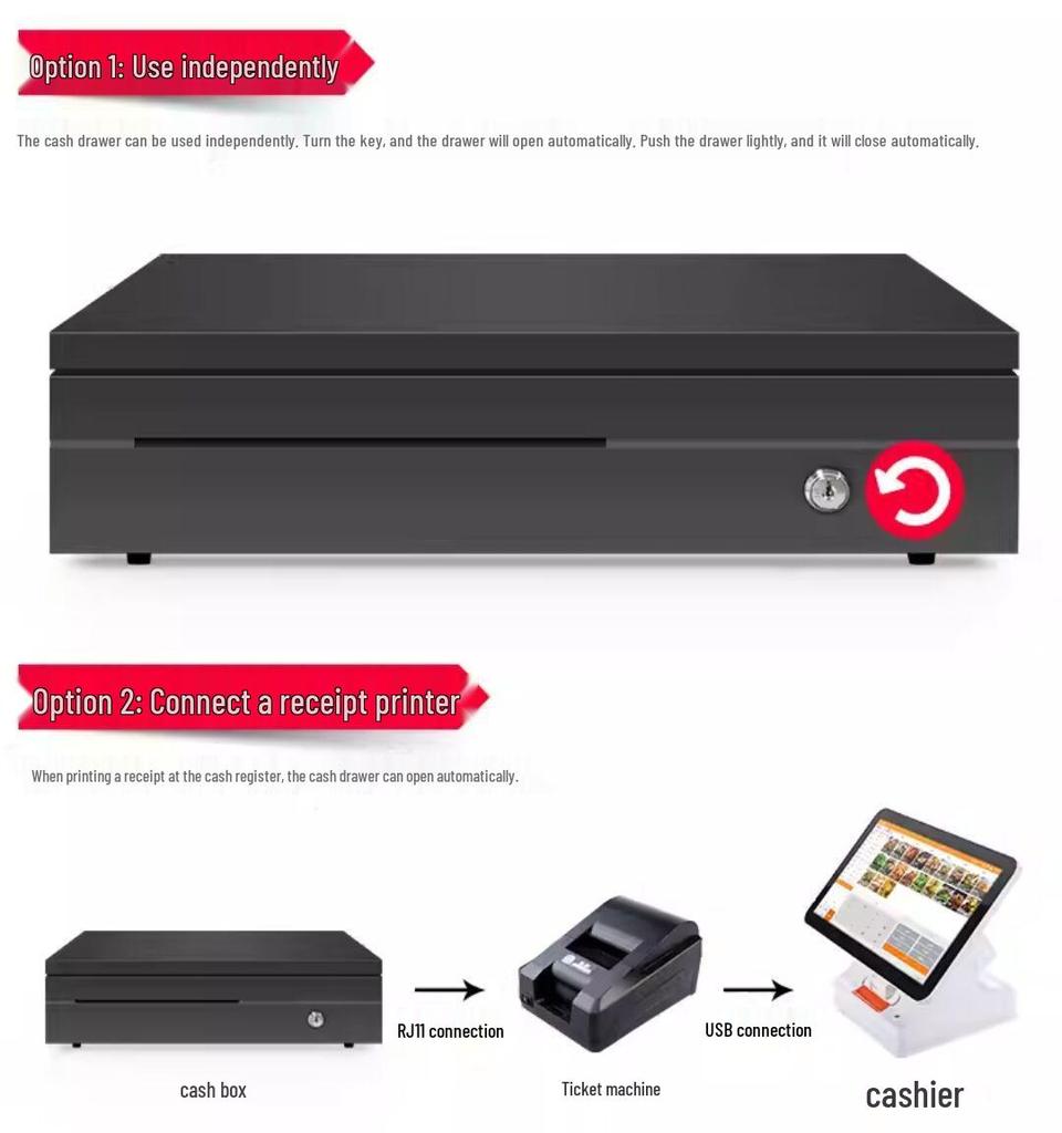 Synstech P800W Retail Receipt & Cash Drawer Printer
