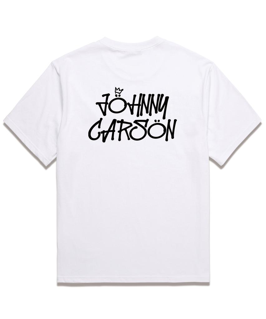 JOHNNY CARSON Urban Crown Short Sleeve T-Shirt (Jcss103) White