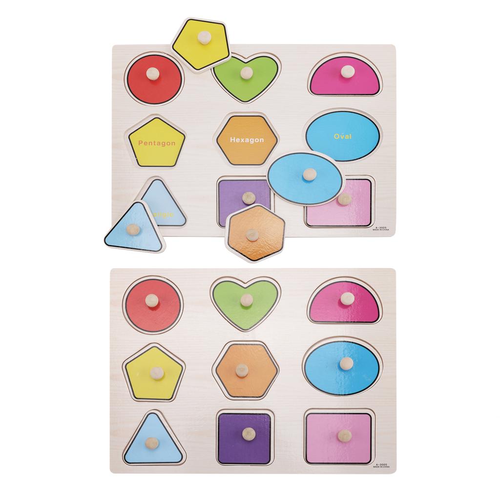 Puzzle Wooden Numbers Alphabet and Objects Puzzles Early Educational Toys for Toddlers