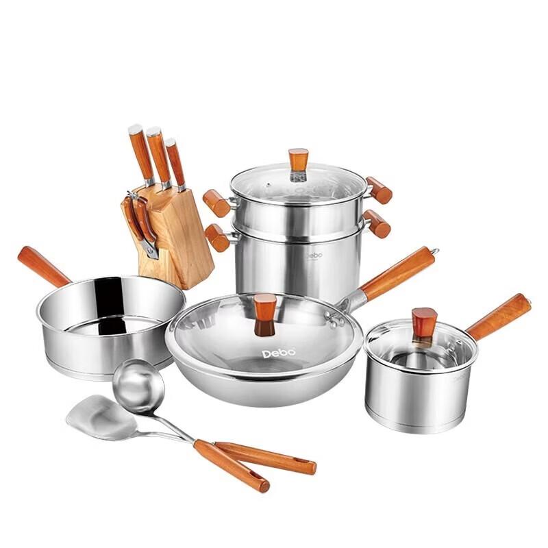 Debo DEP-386 11-Piece Stainless Steel Cookware Set