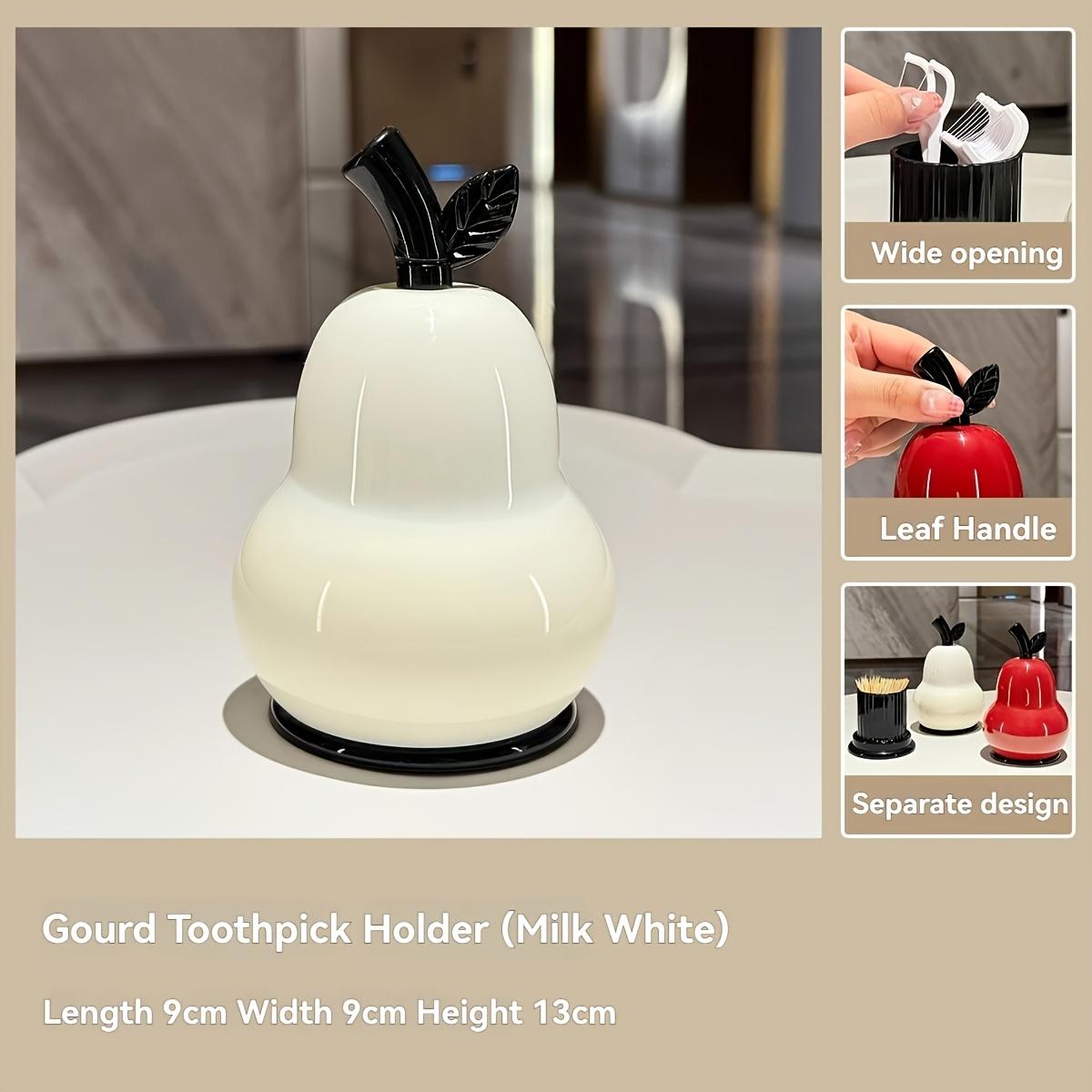 1PC dopamine toothpick box toothpick new high-value high-end toothpick holder cute home storage ornament dental floss cotton swab белый