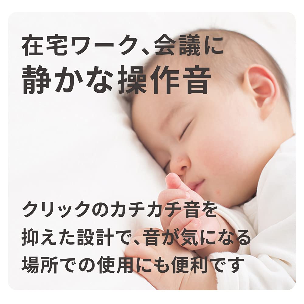 Ohm Electric Quiet Mouse Wired BlueLED M Size Antibacterial Black OHM PC-SMUBS5M-K 01-3984