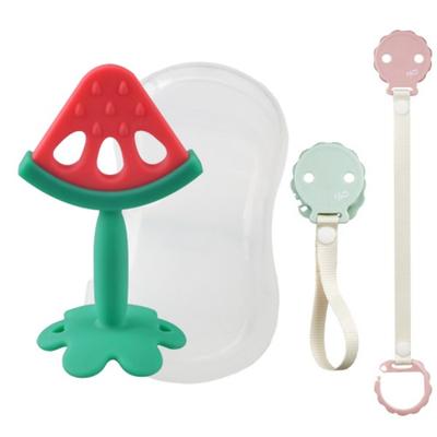 Perfection Watermelon Teething Set (Case + Teething Holder) / National Teething Device, Perfection Watermelon Teething Set (Clip + Case)