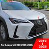 For Lexus UX 200 250h 260h - 2024 2025 Chrome Front Hood Engine Cover Trim Upper Grille Molding Strip Car Accessories