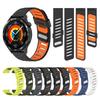 22mm Two-Tones Silicone Strap For HUAWEI WATCH GT 5 4 3 SE 46mm/Runner Band For HUAWEI WATCH 4 3 Pro Ultimate Bracelet Watchband